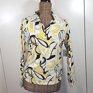 NWT ICIKULS UPF50 Long Sleeve 1/4 Zip  BinI